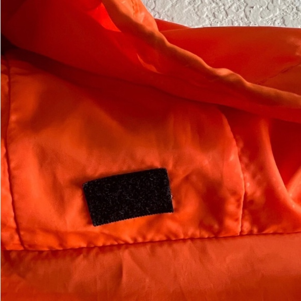 The North Face Orange Lightweight Nylon Windbreaker Packable Jacket Size XXL - Picture 9 of 15